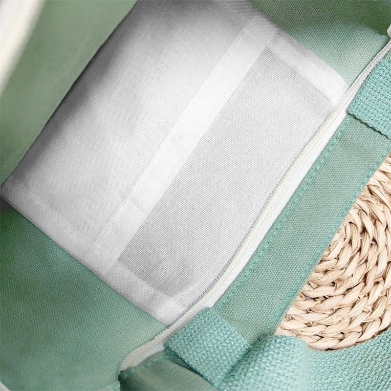 Convertible Crossbody Canvas Tote Angled Zipper Pocket Fashionable Shopping Bag