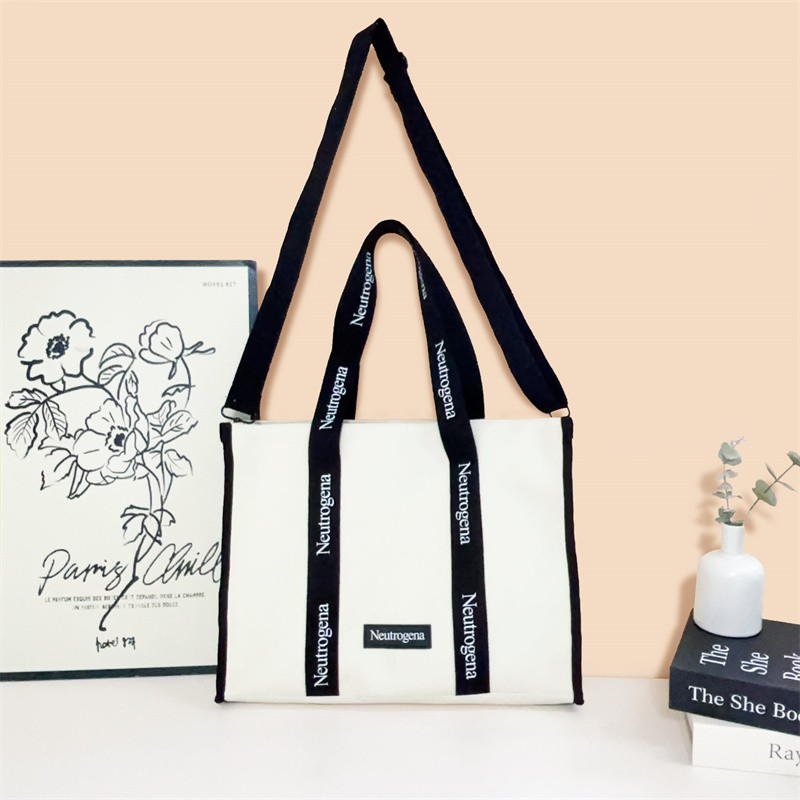 Customizable Crossbody Shoulder Bag Cotton Handle Heat Transfer Printing with Custom LOGO