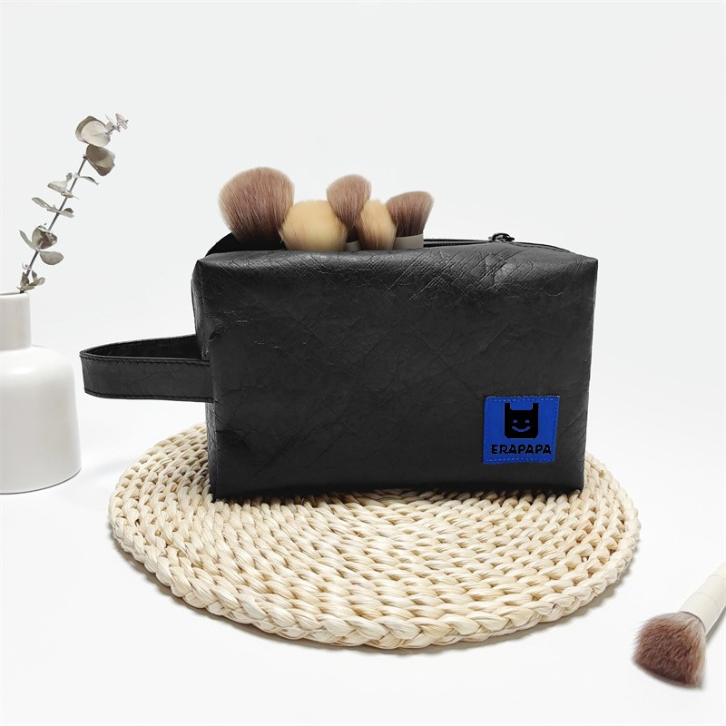 Customizable Tyvek Wristlet Cosmetic Bag with Logo