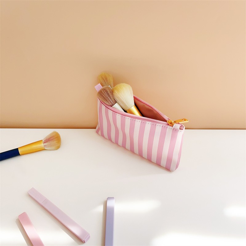 Compact Waterproof PU for Toiletry Bag Portable Cosmetics Case for Durable Storage